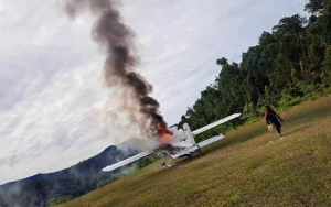 TPNPB Diduga Bakar Pesawat di Yahukimo, TNI Minta Investigasi
